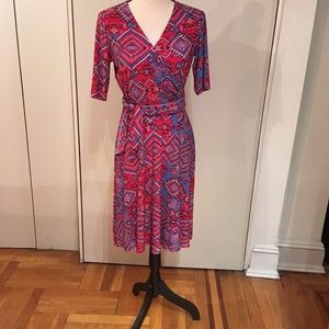 [Donna Morgan] Wrap Jersey Dress